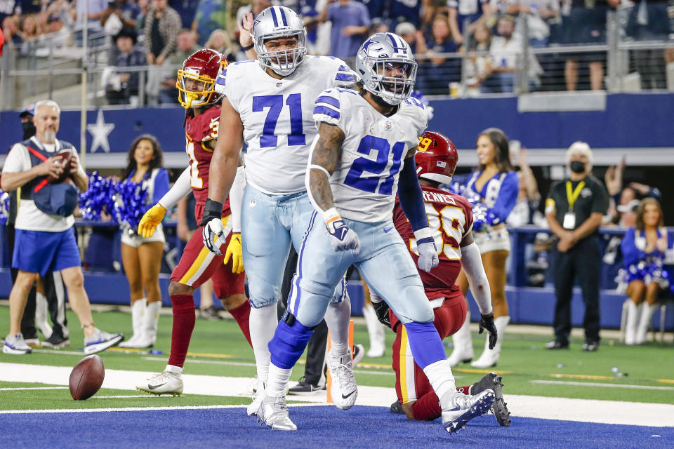 Ezekiel Elliott and the Dallas Cowboys are coming off an impressive win over Washington. (Photo by Matthew Pearce/Icon Sportswire via Getty Images)