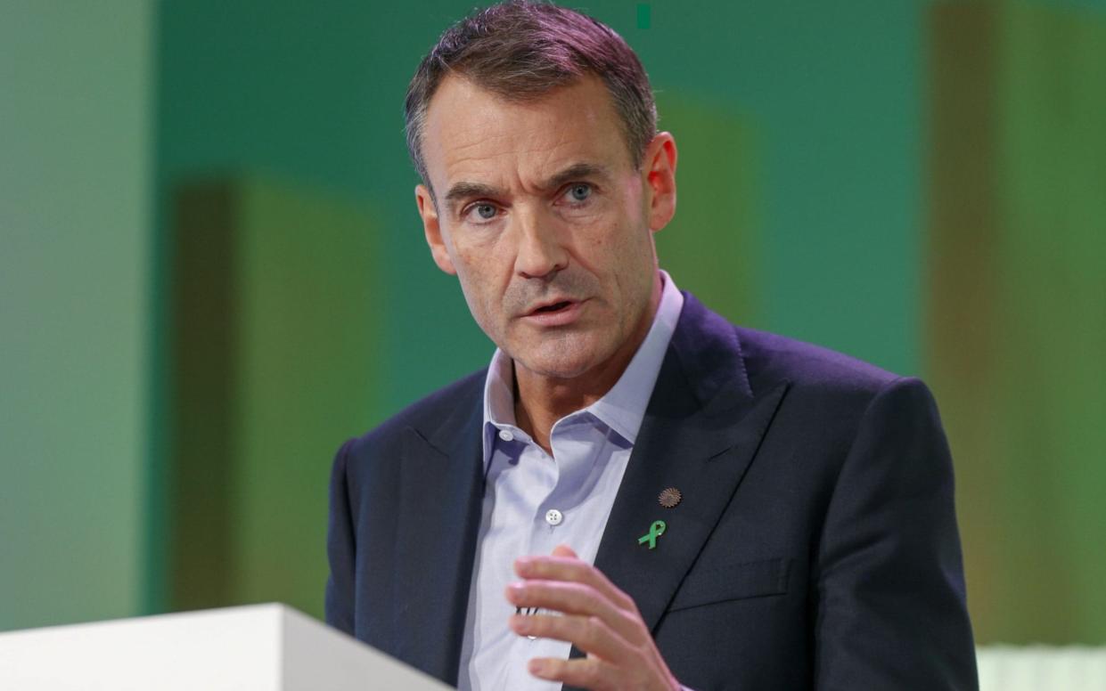 Bernard Looney, chief executive officer of BP Plc, gestures while speaking during a news conference in London, U.K., on Wednesday, Feb. 12, 2020. BP Plc's new boss set out the boldest climate plan of any major oil company, pledging to eliminate almost all of the carbon emissions from its operations and the fuel it sells to customers. Photographer: Hollie Adams/Bloomberg - Hollie Adams/Bloomberg