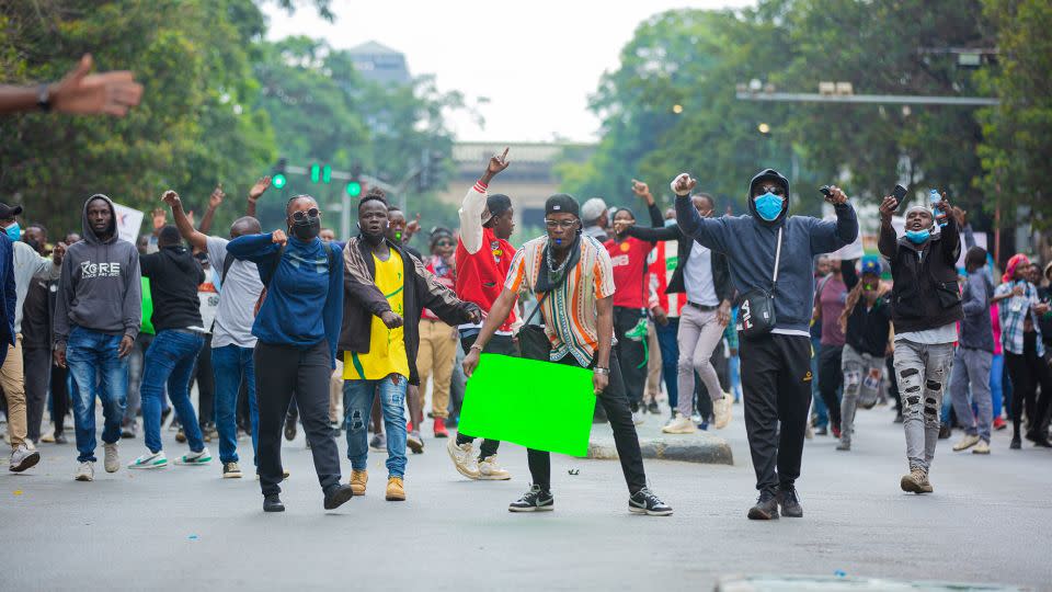 Young Kenyans say they are fighting for their future - Festo Lang/CNN