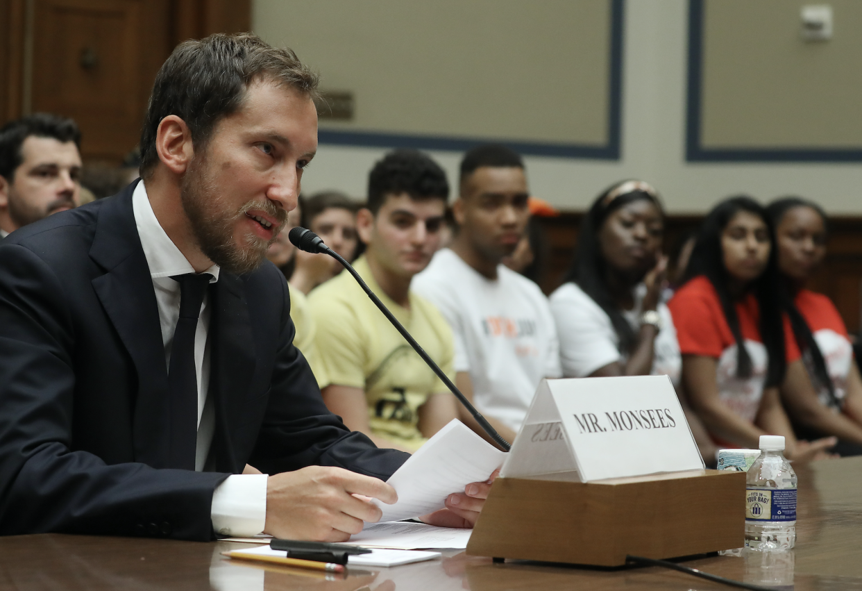  James Monsees, co-founder and chief product officer at JUUL Labs Inc., testifies on July 25, 2019 in Washington, DC. (Photo: Mark Wilson/Getty Images)