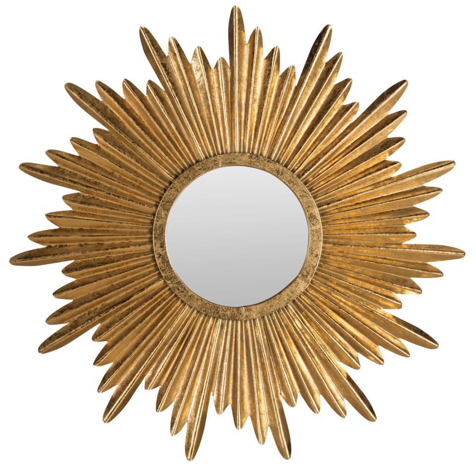 Gold sunburst mirror; $179. onekingslane.com