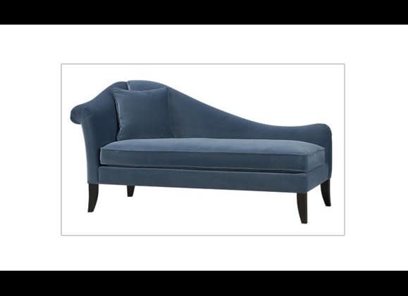 Scarlet Left Arm chaise, $1,020, by <a href="http://www.crateandbarrel.com/furniture/daybeds-chaises/scarlet-left-arm-chaise/s253734" target="_hplink">Crate & Barrel</a>. 