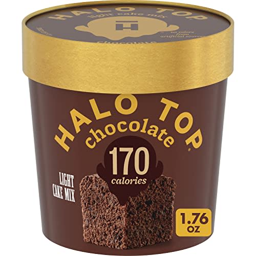 Halo Top Single Serving Chocolate Light Cake Mix, 1.76 oz. (Pack of 12)