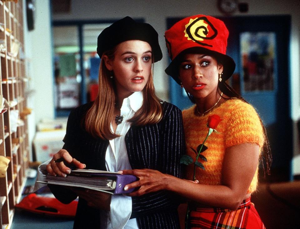 Alicia Silverstone and Stacey Dash in the movie "Clueless."