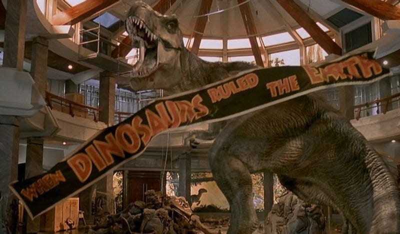 The T.Rex in 1993's Jurassic Park. 