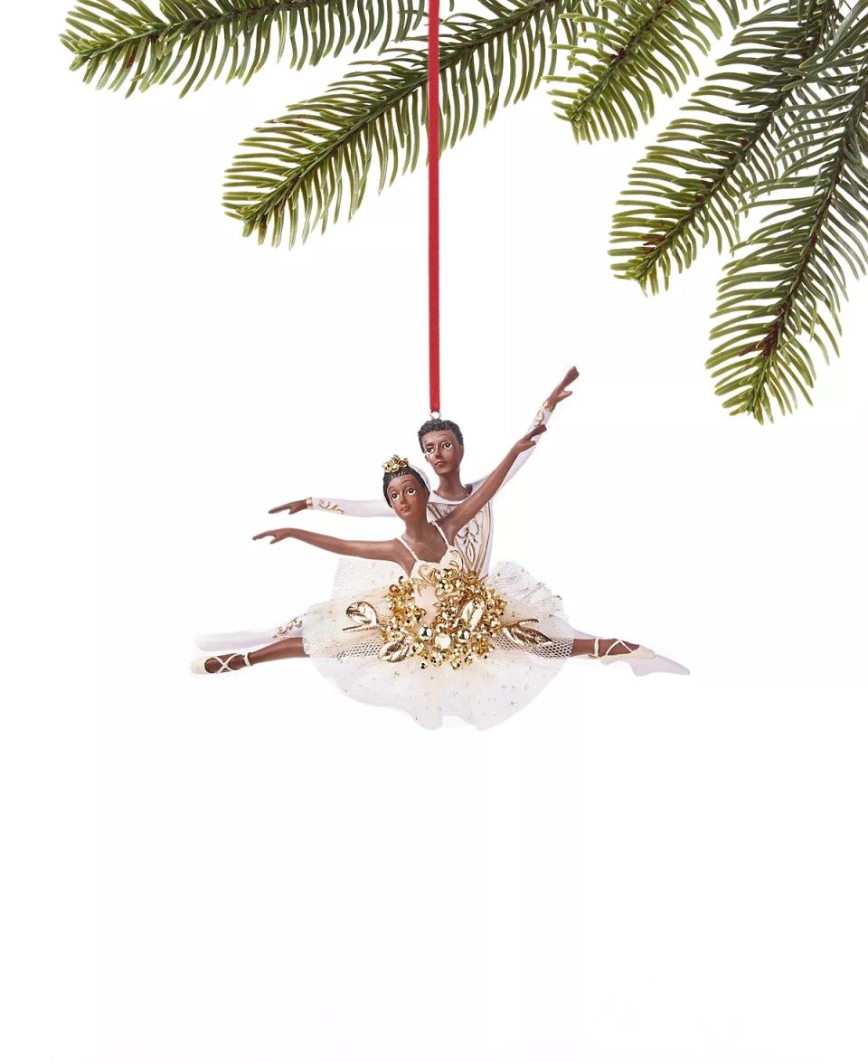 Double ballerinas ornament