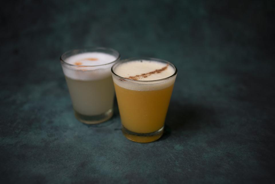 Pisco sour clasico y pisco sour de maracuya, Asu Mare