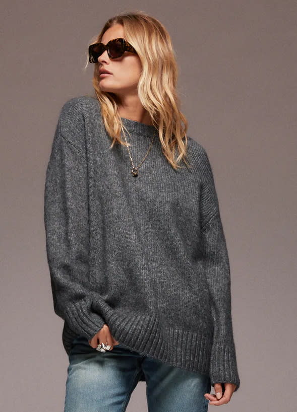 Oversized Knit Sweater. Image via Zara.