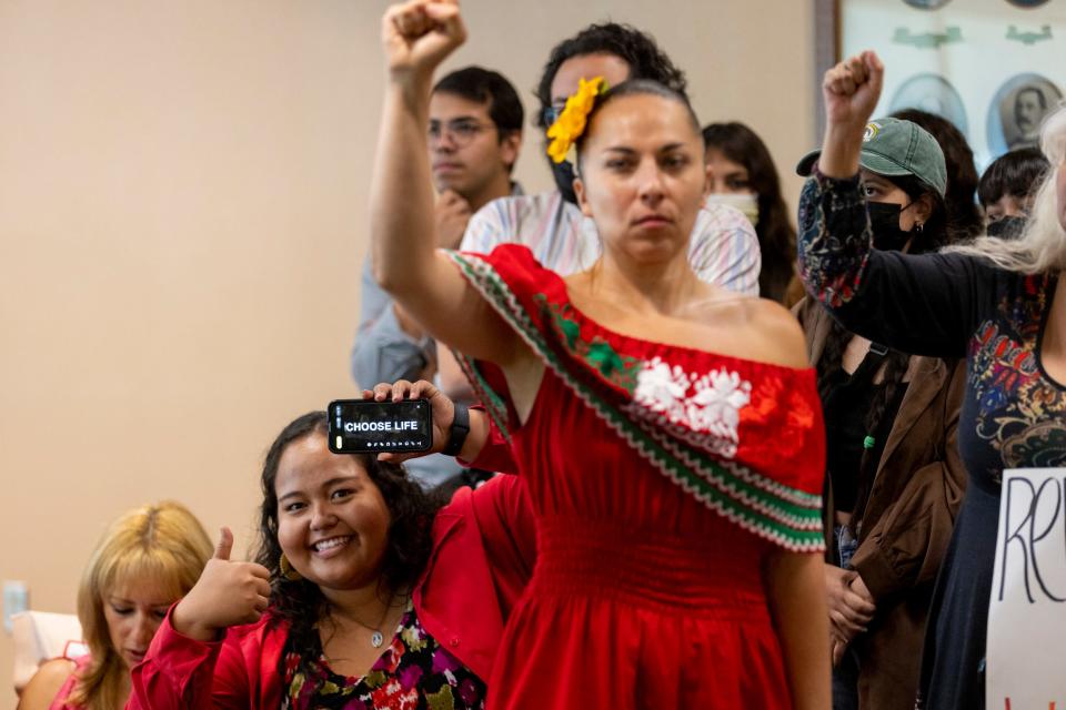 People spoke on both sides of the abortion issue during the El Paso City Council meeting on July 5.