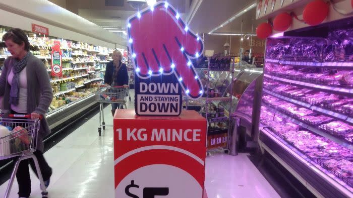 Coles may claim to offer great deals and specials but scores the lowest on that scale.