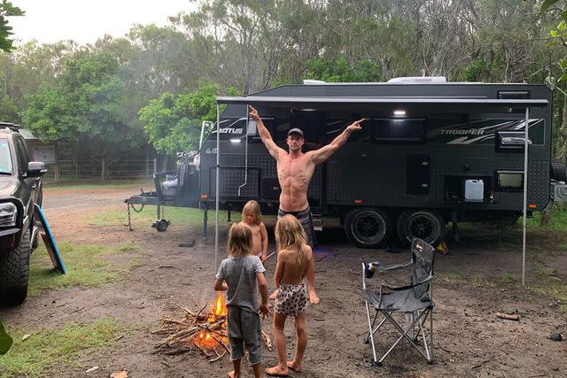 <p>Elsa Pataky/Instagram;Chris Hemsworth</p> Chris Hemsworth with his kids