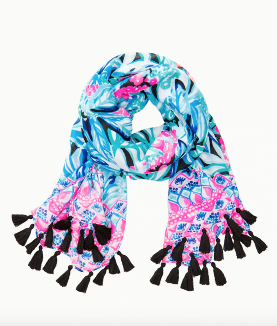 <p><strong>lilly pulitzer</strong></p><p>lillypulitzer.com</p><p><strong>$75.00</strong></p><p><a href="https://go.redirectingat.com?id=74968X1596630&url=https%3A%2F%2Fwww.lillypulitzer.com%2Fresort-scarf%2F003343.html&sref=https%3A%2F%2Fwww.townandcountrymag.com%2Fstyle%2Ffashion-trends%2Fg31940461%2Flilly-pulitzer-sale-march-2020%2F" rel="nofollow noopener" target="_blank" data-ylk="slk:Shop Now;elm:context_link;itc:0;sec:content-canvas" class="link ">Shop Now</a></p><p>$43.04</p><p><em>Original Price: $58</em></p>