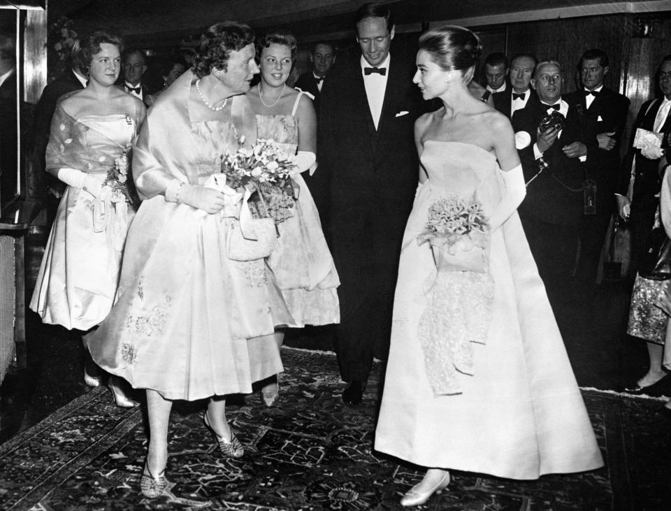 Talking with Queen Juliana of the Netherlands in Amsterdam in 1959