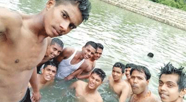 The teenager was taking a selfie with friends before coming into difficulty in the water. Source: Australscope