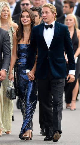 <p>TheImageDirect.com</p> Brooks Nader and Prince Constantine Alexios of Greece at Olivia Culpo's wedding