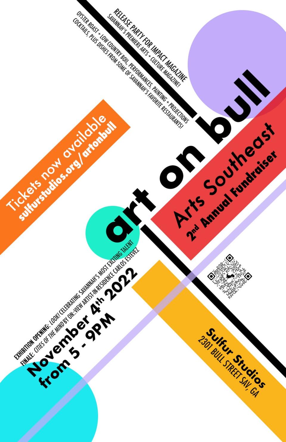 Art on Bull takes place at Sulfur Studios in Savannah's Starland District on Friday from 5-9 p.m.