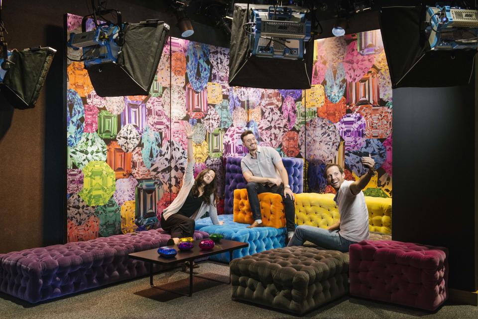 Instagram employees use this state-of-the art studio for vlogging, among other things.