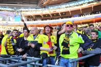 Borussia Dortmund fans in the stands