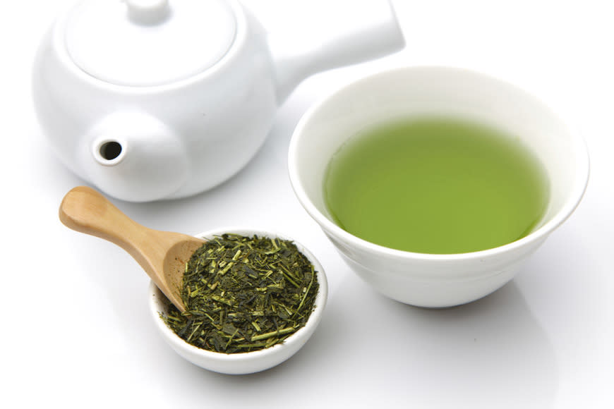 The flavonoids found in green tea boost your metabolism—and if it’s your third cup of the day, you’ll burn 3.5 percent more calories overnight, according to the American Journal of Clinical Nutrition. Don’t worry about caffeine content. Green tea will help keep you up for the news at 10, but not all night.