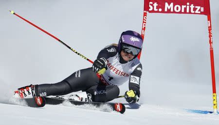 Alpine Skiing - FIS Alpine Skiing World Championships - Women's Giant Slalom - St. Moritz, Switzerland - 16/2/17 - Tessa Worley of France in action. REUTERS/Denis Balibouse