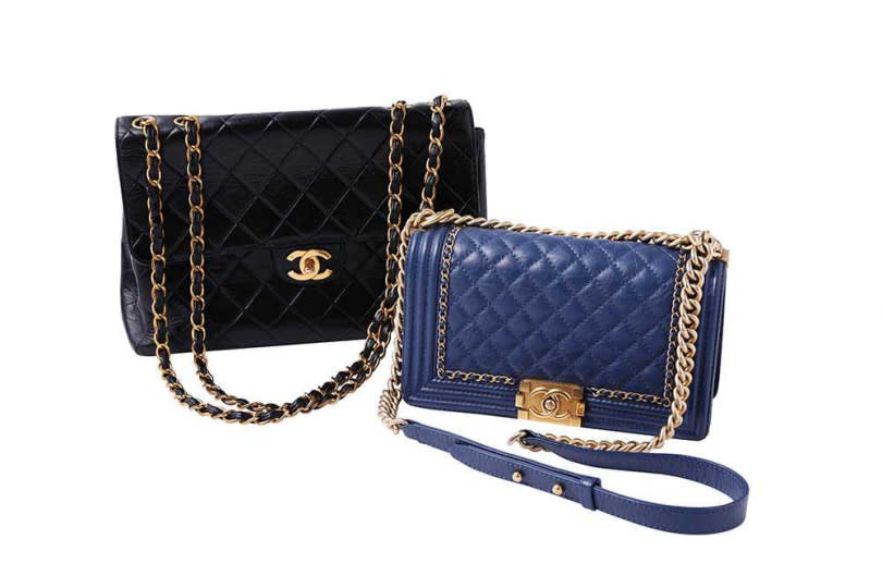 CHANEL　口蓋包／約50,000元（左）　口蓋包／約130,000元（右）（攝影／戴世平）