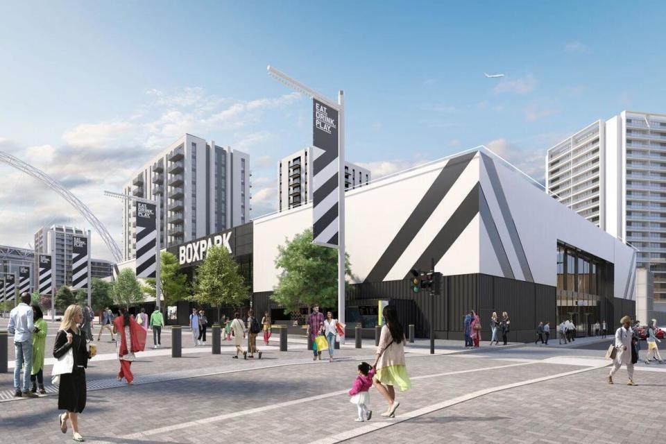 The Boxpark will be part of the ongoing development of the 85-acre Wembley Park. (Boxpark)