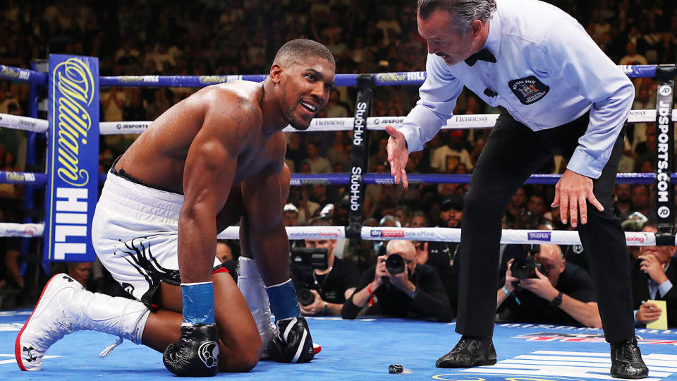 Anthony Joshua's loss shocked the sporting world. Pic: Getty
