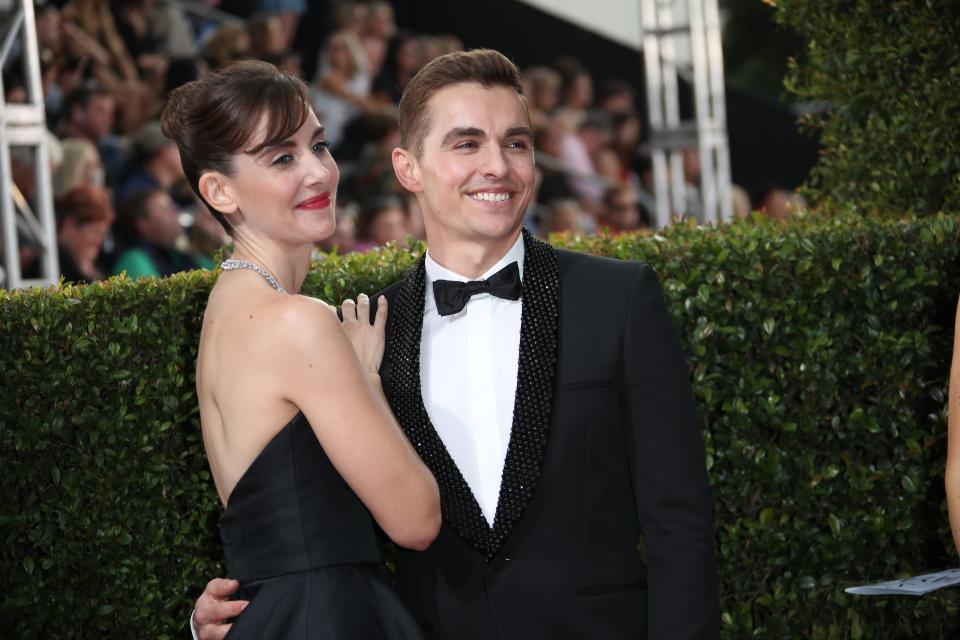 Alison Brie and Dave Franco at the 2018 Golden Globes. "We're so supportive of one another," Franco says now. "She's almost more excited than me when I get a job."