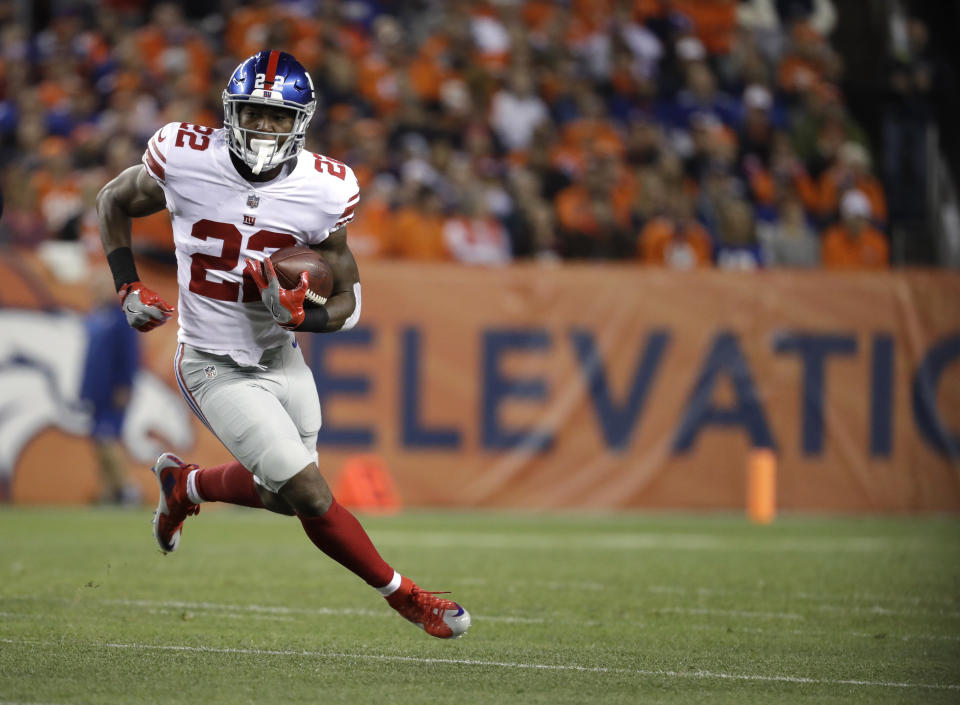 Wayne Gallman has emerged as a serious PPR weapon over the past two weeks. (AP Photo/Jack Dempsey)