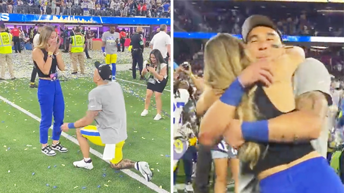 Los Angeles Rams' Taylor Rapp Proposes To Girlfriend After Epic Super Bowl  LVI Win