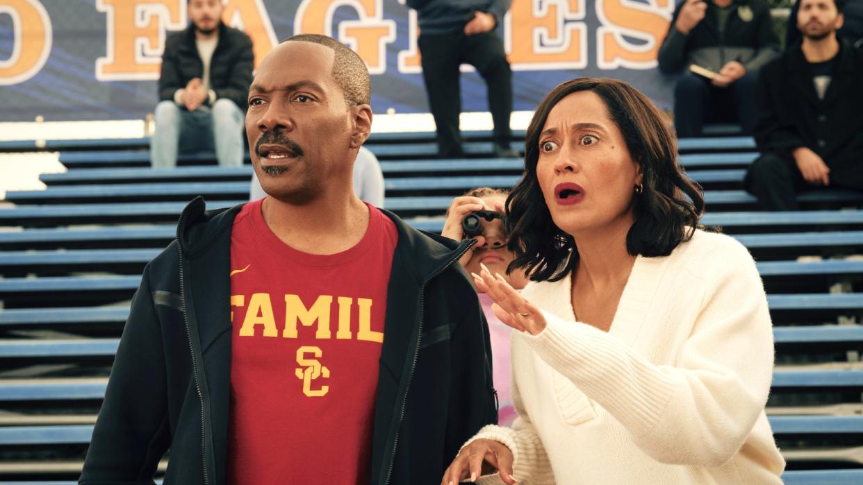  Eddie Murphy and Tracee Ellis Ross in Candy Cane Lane. 