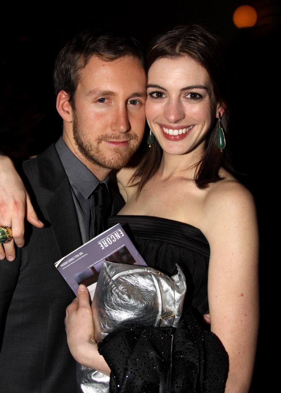 Anne Hathaway and Adam Shulman