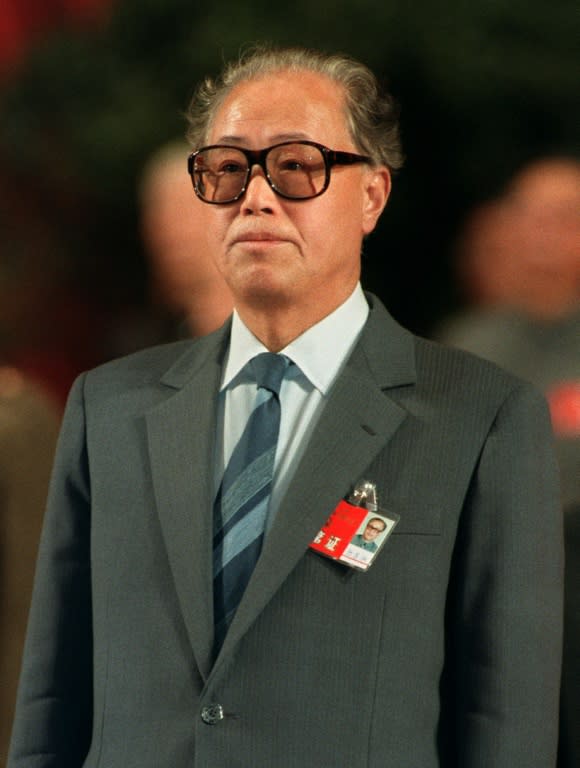 Zhao Ziyang, China's then prime minister, Communist Party (CCP) general secretary, pictured during the 13th Communist Party Congress at the People's Great Hall in Beijing on November 1, 1987