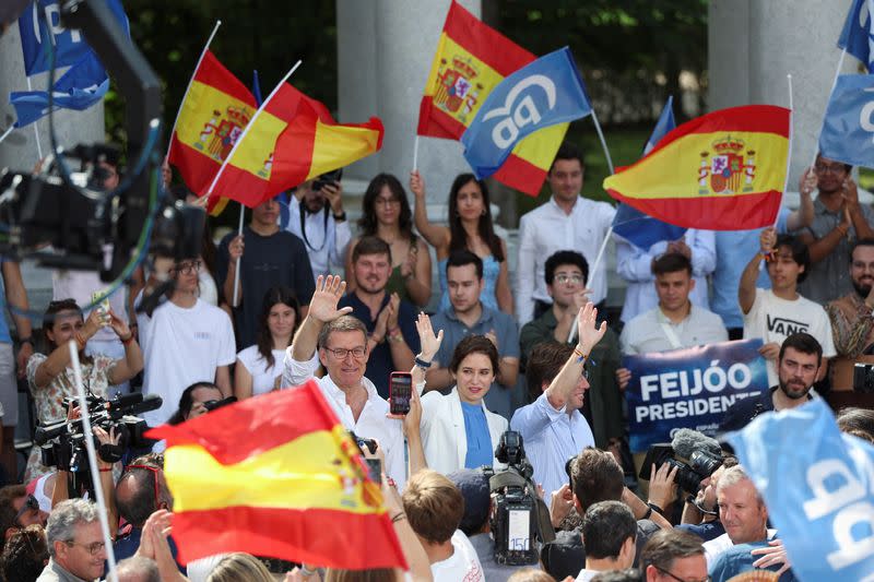 Spain's People's Party holds rally in Madrid ahead of election