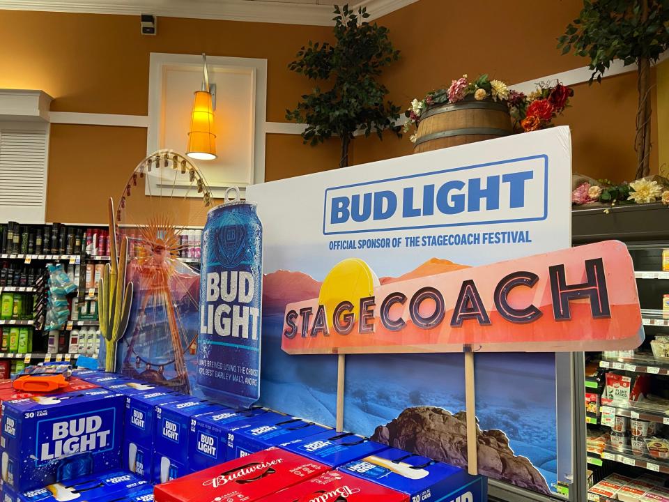 Bud Light's Stagecoach marketing campaign was going strong at Ralph's during festival weekend.