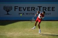 Tennis - ATP 500 - Fever-Tree Championships - The Queen's Club, London, Britain - June 21, 2018 Serbia's Novak Djokovic in action during his second round match against Bulgaria's Grigor Dimitrov Action Images via Reuters/Tony O'Brien