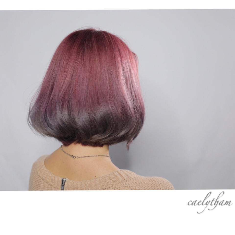 <em>Pink Ash by <a href="http://www.beautyundercover.sg/hair/lee-ka-ja-korean-hair-salon-mandarin-gallery/" rel="nofollow noopener" target="_blank" data-ylk="slk:LeeKaJa Korean Hair Salon @ Mandarin Gallery;elm:context_link;itc:0;sec:content-canvas" class="link ">LeeKaJa Korean Hair Salon @ Mandarin Gallery</a></em>