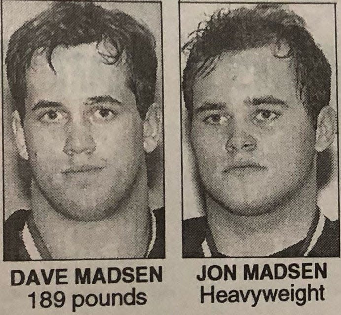 Brothers Dave and Jon Madsen of Doland-Conde each were two-time state Class B wrestling championships. The Madsens won titles together in 1997.