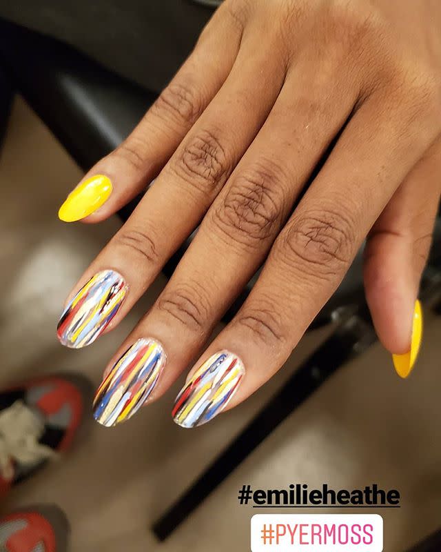 1) Spring 2020 Nail Trend: Artistic Stripes