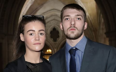 Tom Evans and Kate James, who have been at the centre of a life-support treatment battle for their son Alfie Evans - Credit: Philip Toscano/PA Wire