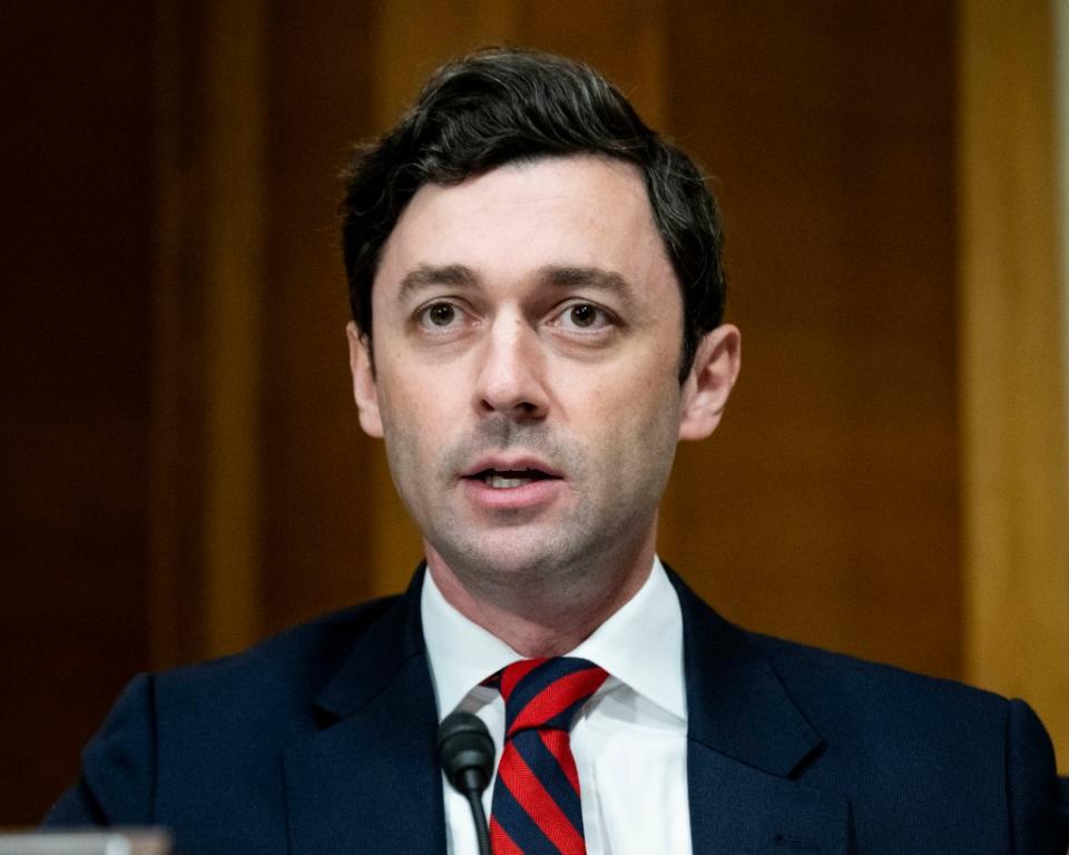 Sen. Jon Ossoff has called for a ban on Congressional stock trading. ZUMAPRESS.com