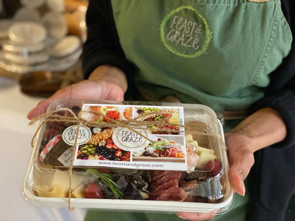 A "Grab & Go" Grazing Board from Feast & Graze at 55 S. Main St in Downtown Memphis.