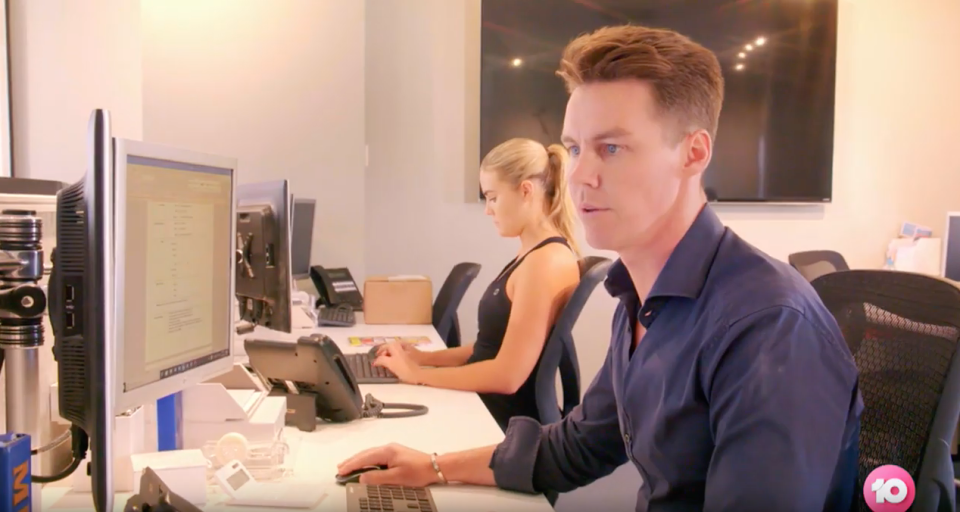 Her reality show will reveal a behind-the-scenes look at life in the Sweaty Betty PR office, where her husband Oliver Curtis is also employed. Photo: Channel Ten