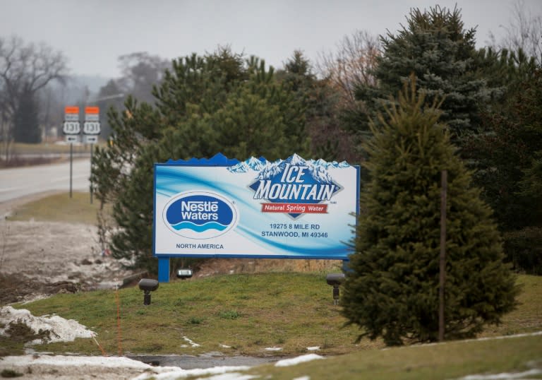 Area residents say water extraction techniques of the Nestle Waters bottling facility in Stanwood, Michigan, have damaged the environment