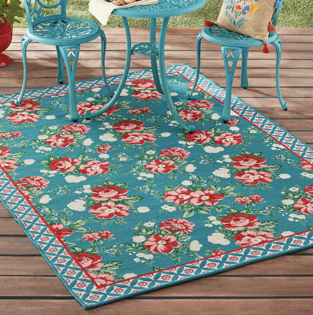 <p><a href="https://go.redirectingat.com?id=74968X1596630&url=https%3A%2F%2Fwww.walmart.com%2Fip%2FThe-Pioneer-Woman-Vintage-Floral-Outdoor-Rug-7-x-10%2F581305682&sref=https%3A%2F%2Fwww.thepioneerwoman.com%2Fhome-lifestyle%2Fa61142968%2Fwalmart-plus-week-sales-deals-2024%2F" rel="nofollow noopener" target="_blank" data-ylk="slk:Shop Now;elm:context_link;itc:0;sec:content-canvas" class="link rapid-noclick-resp">Shop Now</a></p><p>The Pioneer Woman Vintage Floral Outdoor Rug</p><p>walmart.com</p><p>$79.00</p>