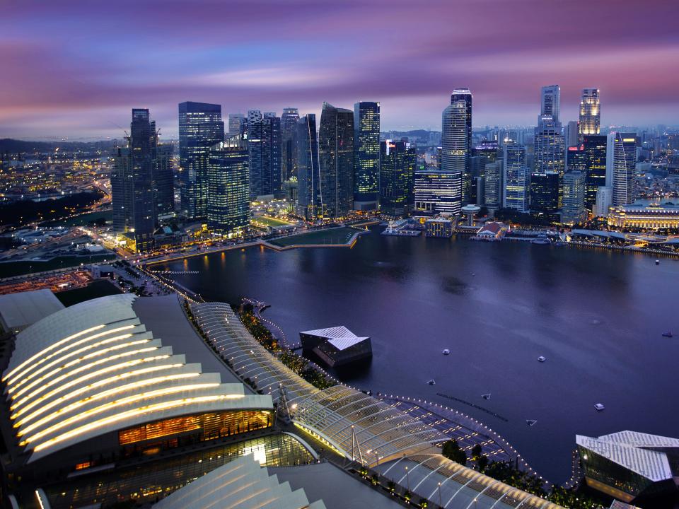 Skyline of Singapore CBD and Raffles Place, Singapore