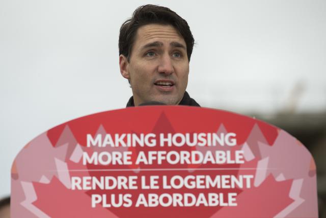 Prime Minister Justin Trudeau announced details of the National Housing Strategy/Getty Images