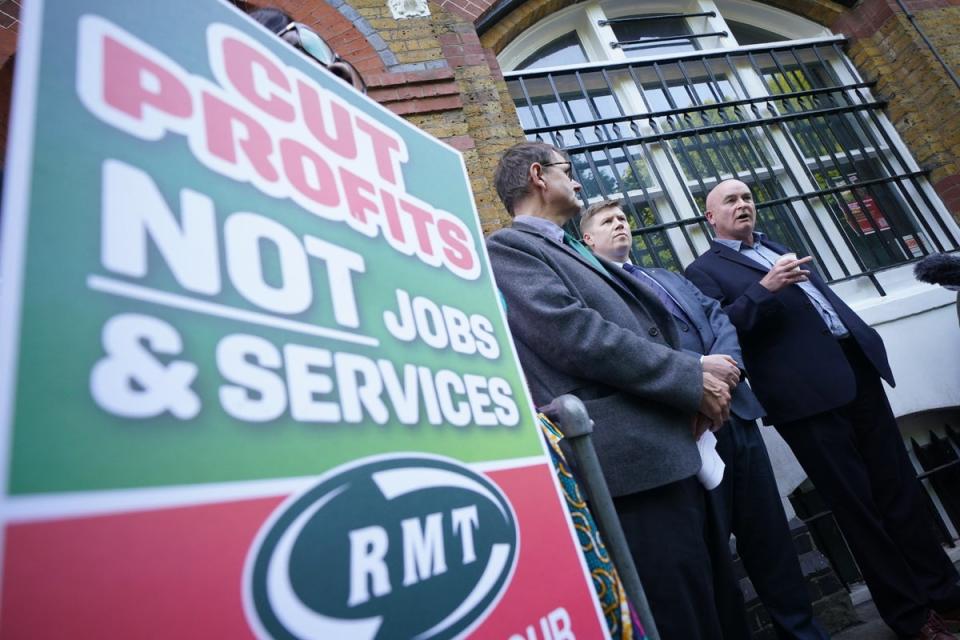 Mick Lynch, general secretary of the Rail, Maritime and Transport union (Yui Mok/PA) (PA Wire)