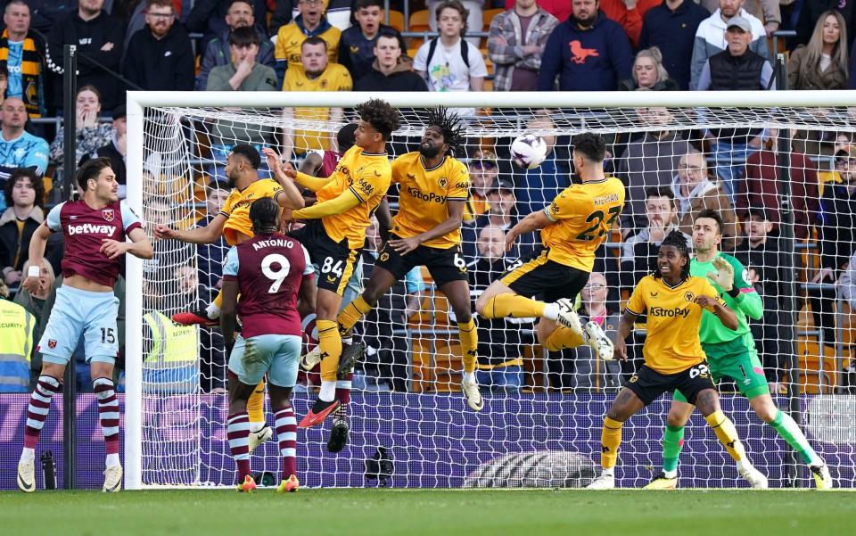 The goal that never was - Kilman scored with his head BUT Chirewa ( in front of Fabianski) was offside an judged to be interfering with play