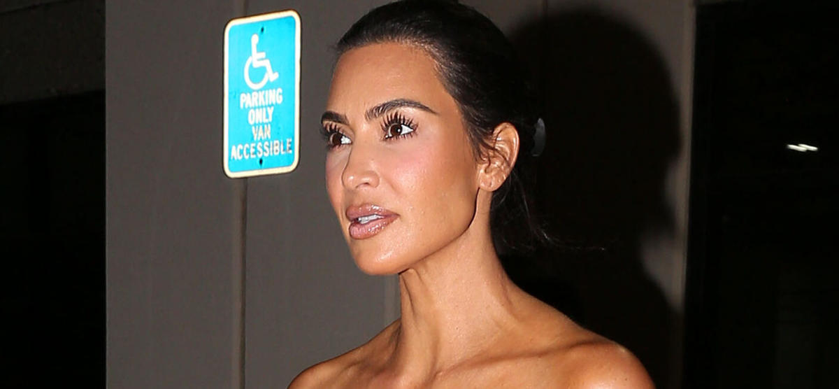 Kim Kardashian Dares to Bare in Micro Crystal Gucci Bra